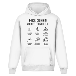 Oversize Hoodie Ohne Kordel dinge die ich in meiner freizeit tue
