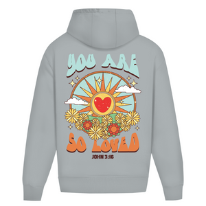 Oversize Hoodie Ohne Kordel you are so loved john 3:16