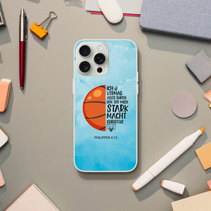 der mich stark macht philipper 4:13 basketball iPhone-Hülle