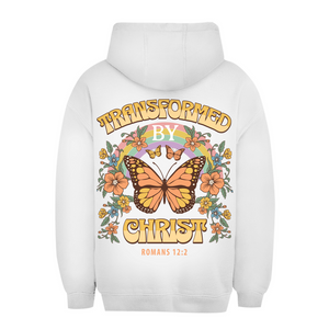 Unisex Oversize Hoodie transformed by christ romans 12:2