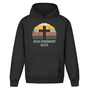 Oversize Hoodie Ohne Kordel jesus verändert alles
