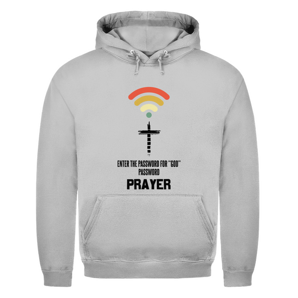 Herren Hoodie enter the password for god