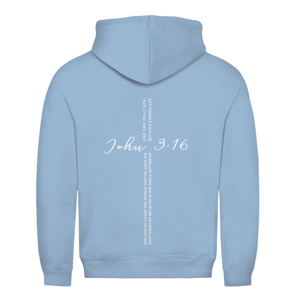 Herren Hoodie for god so loved the world john 3:16