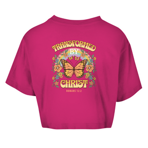Damen Oversize Crop Top transformed by christ romans 12:2