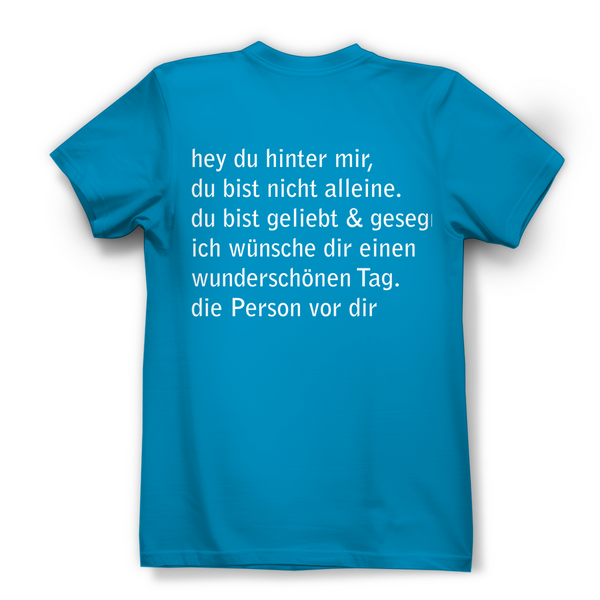 Damen Bio T-Shirt hey du hinter mir