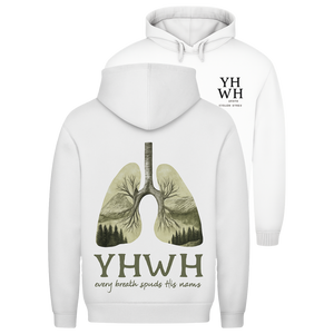 Herren Hoodie yhwh every breath speakt his name