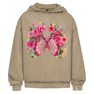 Oversize Washed Hoodie let everything that has breath psalm 150:6