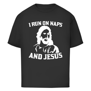 Oversize T-Shirt i run on naps and jesus