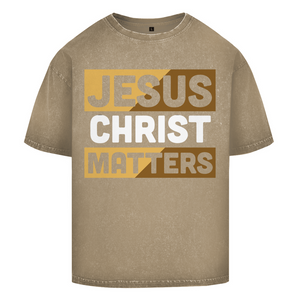 Oversize Washed T-Shirt jesus christ matters