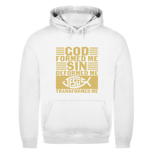 Herren Hoodie god formed me