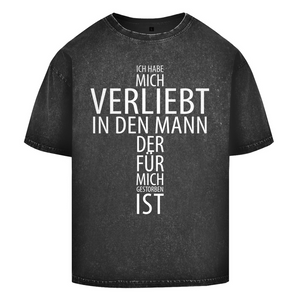 Oversize Washed T-Shirt der für mich gestorben ist