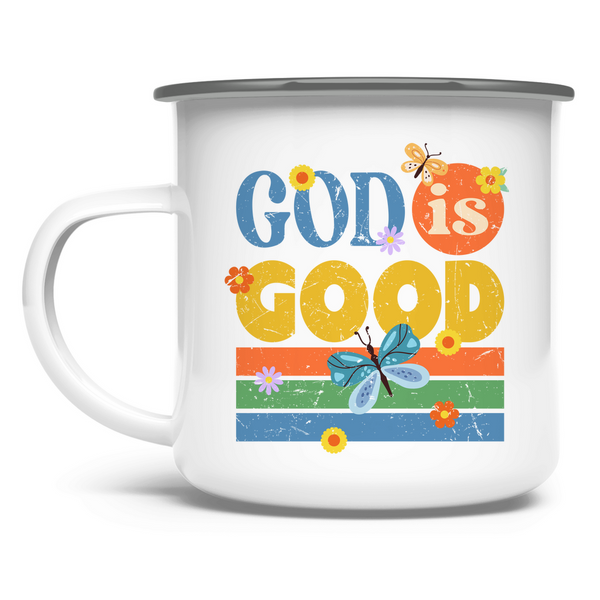 Emaille Tasse god is good