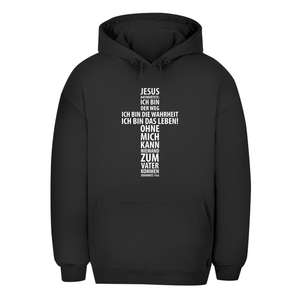 Unisex Oversize Hoodie jesus: ich bin das leben johannes 14:6