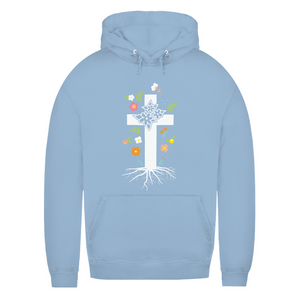 Damen Hoodie kreuz roots