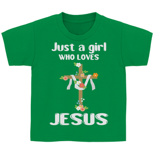 Kinder T-Shirt Just a girl who loves jesus
