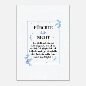 Fürchte dich nicht Leinwandbild