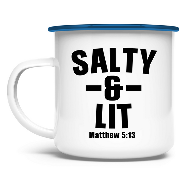 Emaille Tasse salty and lit matthew 5:13