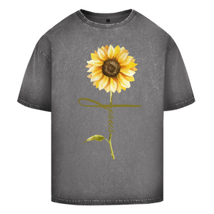Oversize Washed T-Shirt jesus sonnenblume