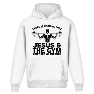 Oversize Hoodie Ohne Kordel jesus and gym