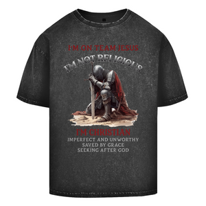 Oversize Washed T-Shirt i am christian