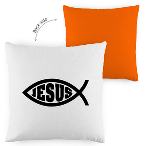Kopfkissen zweifarbig Ichthys fisch christliches symbol