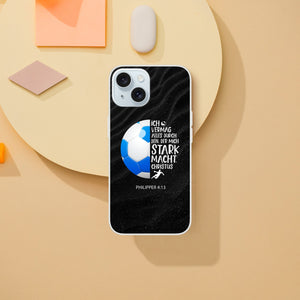 der mich stark macht philipper 4:13 handball basketball iPhone-Hülle