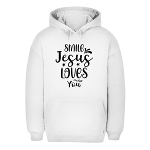 Unisex Oversize Hoodie smile jesus loves you