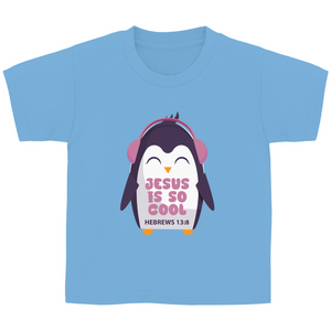 Kinder T-Shirt jesus is so cool hebrews 13:8