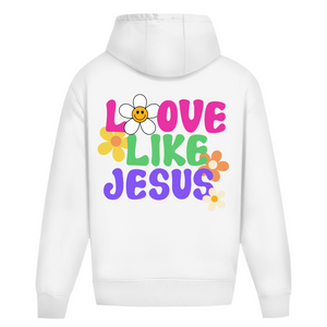 Oversize Hoodie Ohne Kordel love like jesus