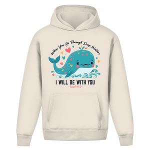 Oversize Hoodie Ohne Kordel Deep Waters Isaiah 43:2