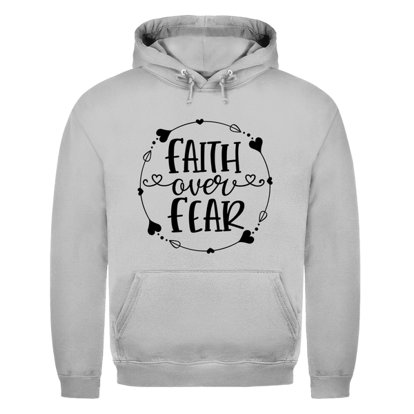 Herren Hoodie faith over fear