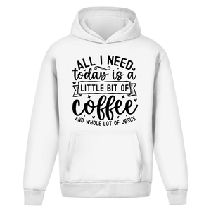 Oversize Hoodie Ohne Kordel little bit of coffee and whole lot of jesus