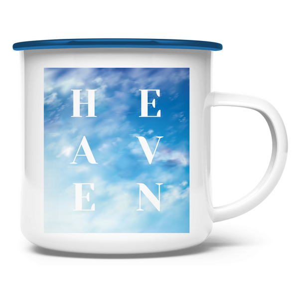 Emaille Tasse heaven