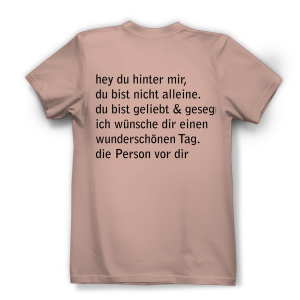 Damen Bio T-Shirt hey du hinter mir