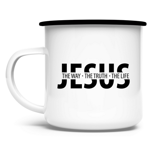 Emaille Tasse jesus the way the truth the life