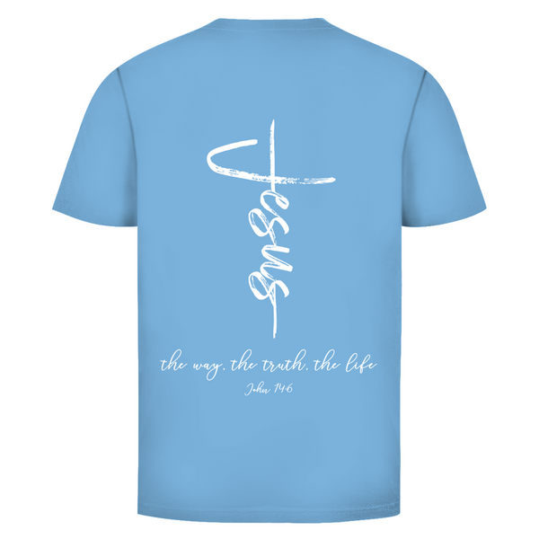 Herren T-Shirt the way the truth the life john 14:6