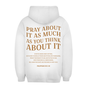 Unisex Oversize Hoodie pray about it philippians 4:6-7