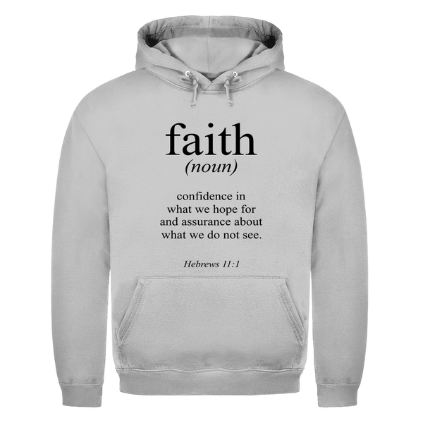 Herren Hoodie faith hebrews 11:1