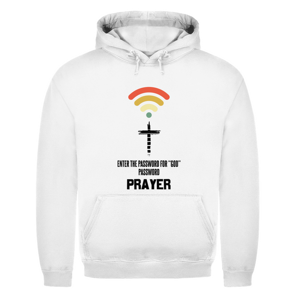 Herren Hoodie enter the password for god