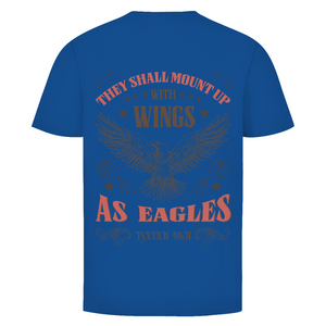 Herren T-Shirt mount up with wings isaiah 40:31