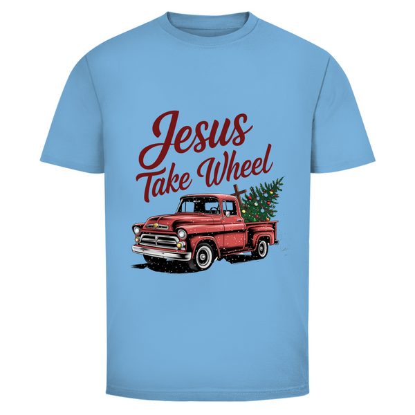 Herren T-Shirt jesus take wheel