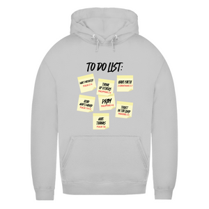 Damen Hoodie to do list