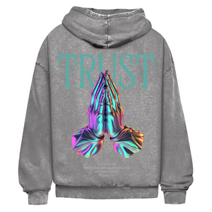 Oversize Washed Hoodie trust in the lord proverbs 3:5-6
