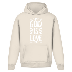 Oversize Hoodie Ohne Kordel god is love