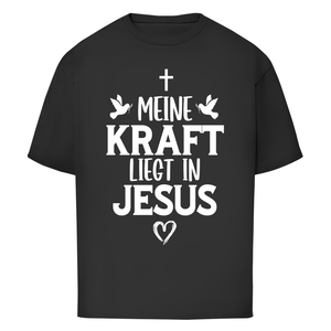 Oversize T-Shirt meine kraft liegt in jesus