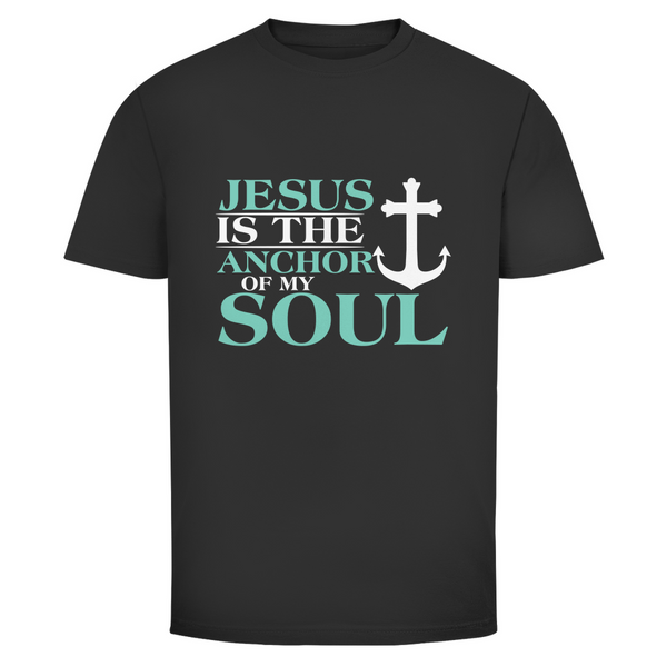 Herren T-Shirt jesus is the anchor of my soul segeln