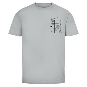 Herren T-Shirt jesus loves you