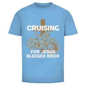 Herren T-Shirt cruising for jesus blessed biker