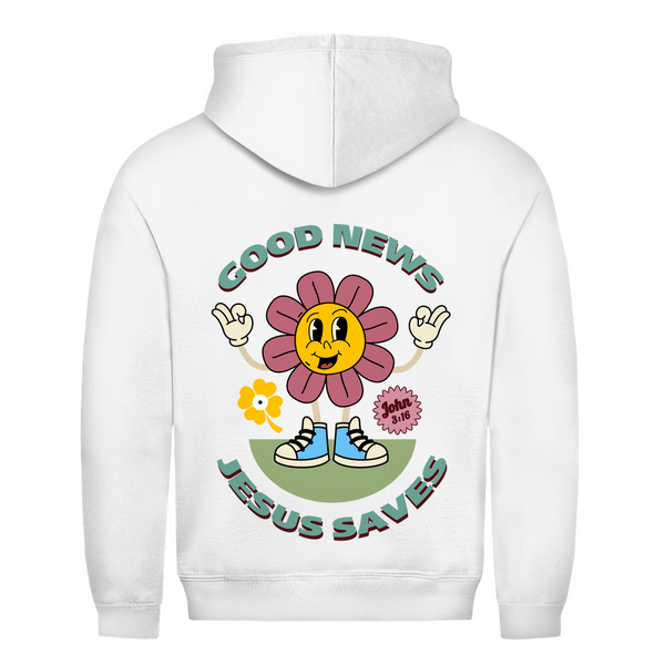 Herren Hoodie good news jesus saves