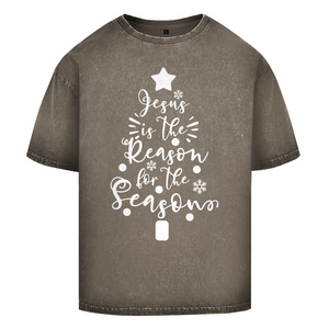 Oversize Washed T-Shirt jesus is the reason for the season